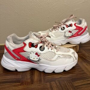 Adidas Hello Kitty x Astir J White Vivid Red 2022 Big Kids Sneakers Size 1